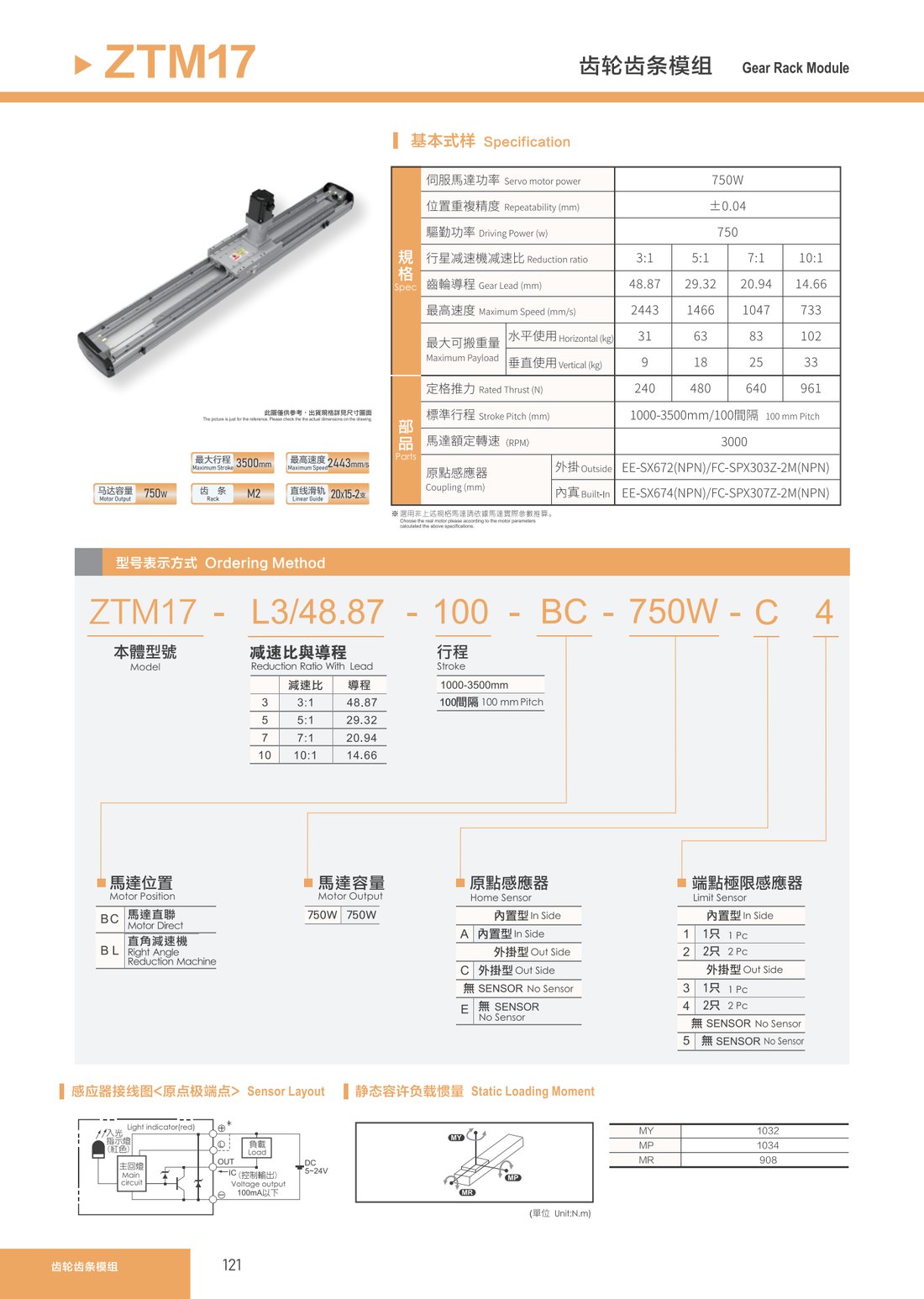 齿轮齿条模组